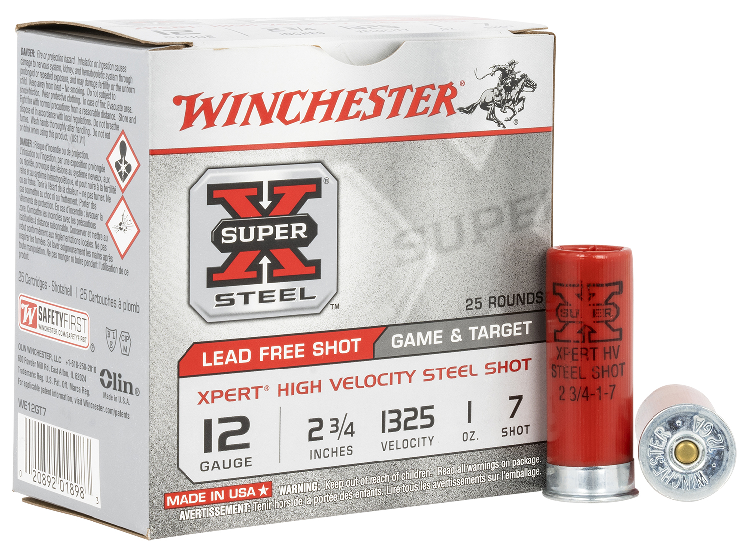 Winchester Xpert Game and Target 12ga 2 3/4 1oz #6.5 HV Steel  WE12GT6557498 - Gordy & Sons Outfitters