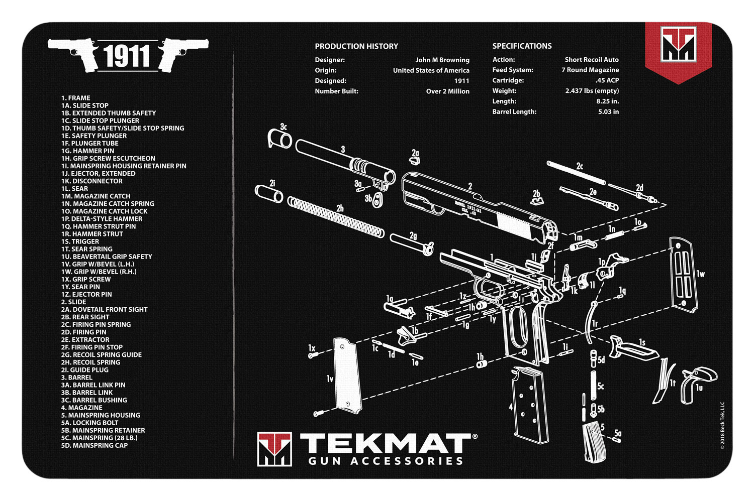 Let's Go Brandon TekMat Gun Cleaning Mat