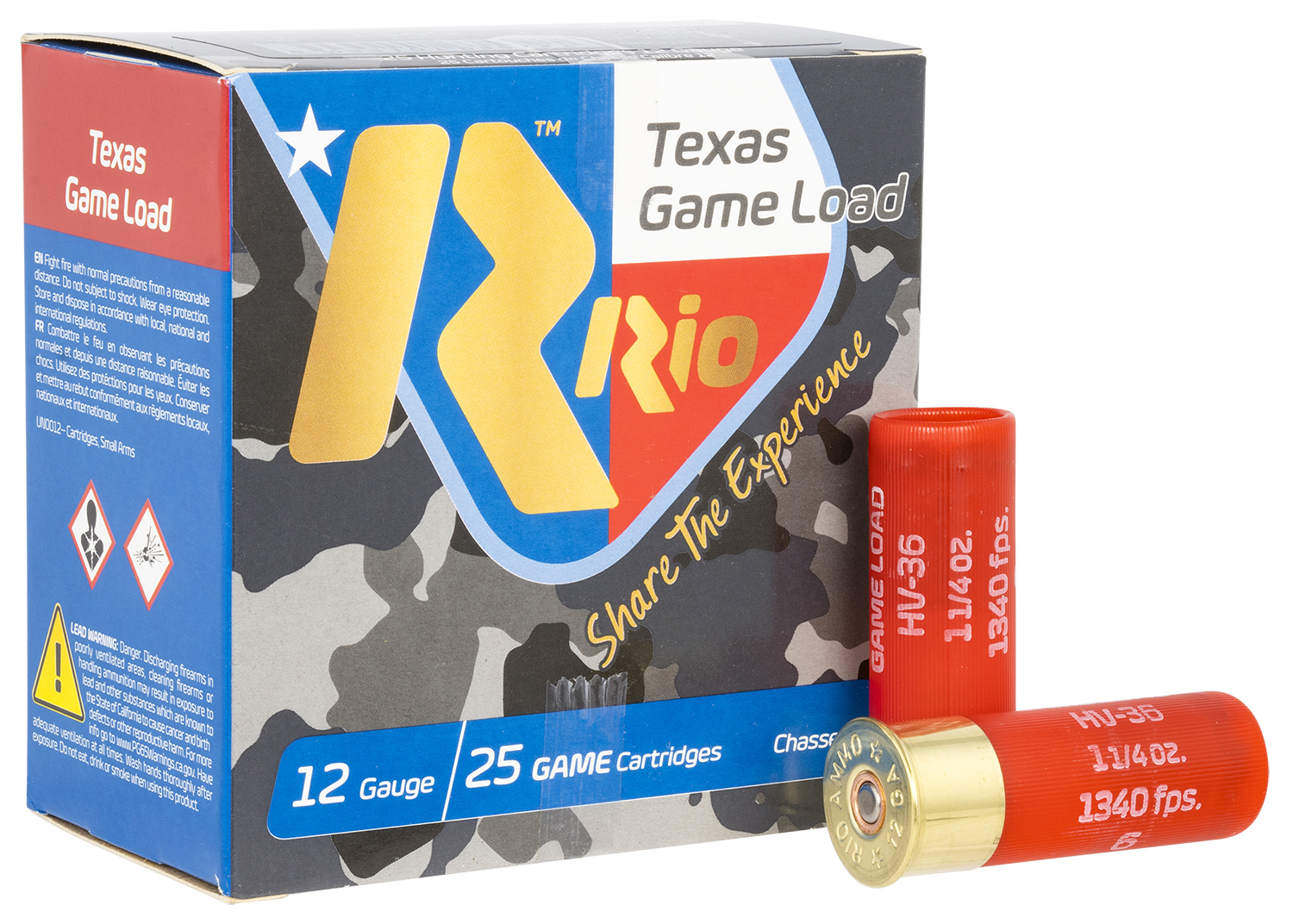 Rio Ammunition TGHV366TX Texas Game Load High Velocity 12 Gauge