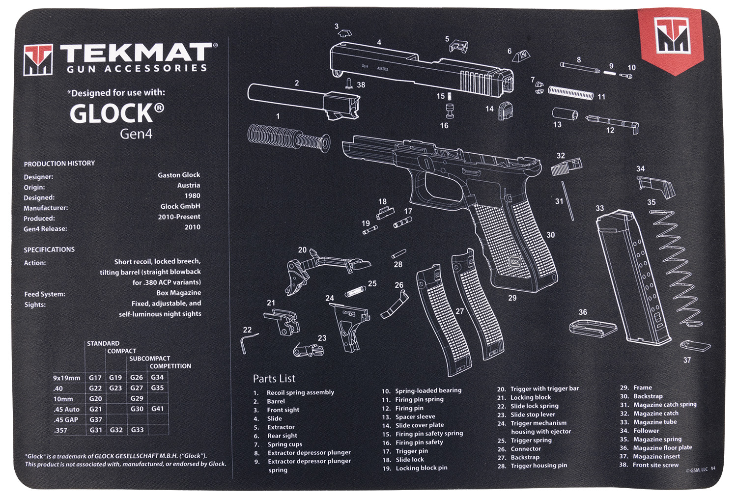 Let's Go Brandon TekMat Gun Cleaning Mat