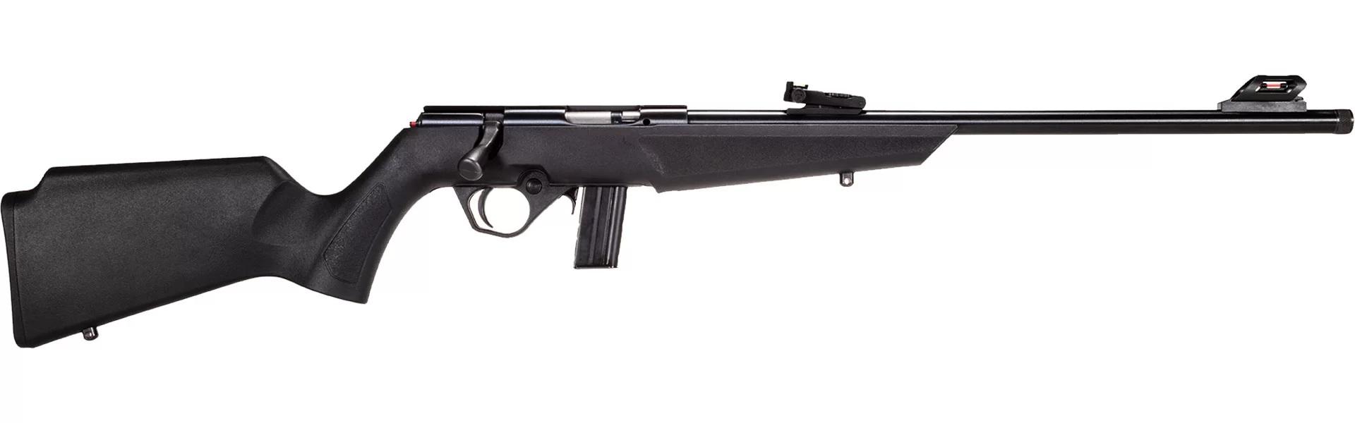 Rossi Rio Bravo .22 LR, 18 Barrel, Black, US Flag Engraved, Fiber Optic  Sights, 15rd - Impact Guns