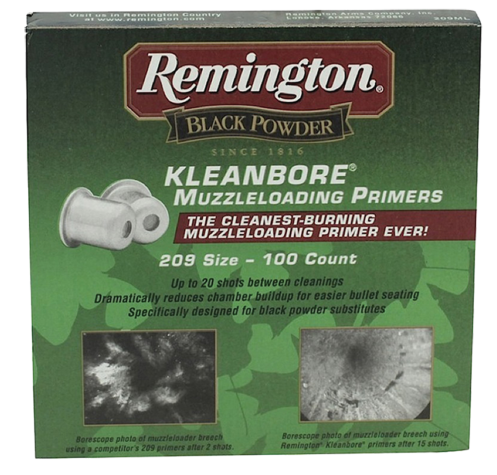 Remington Ammunition 209ML Kleanbore Muzzeloader Primers 100 Per Box: B ...