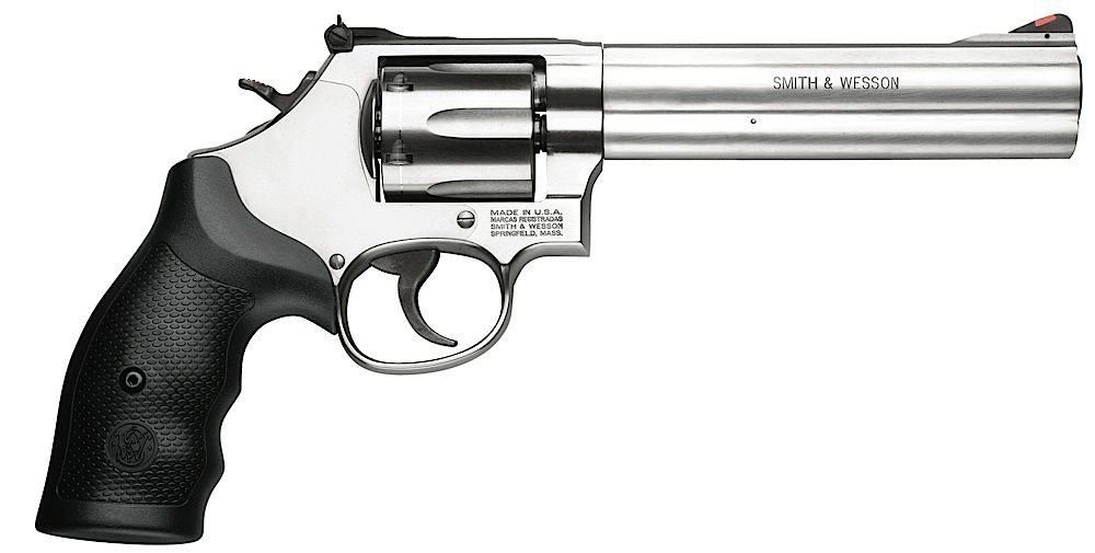 Smith & Wesson Model 642 Airweight Revolver, .38 Special, 1.88, Silver, Crimson Trace Lasergrip