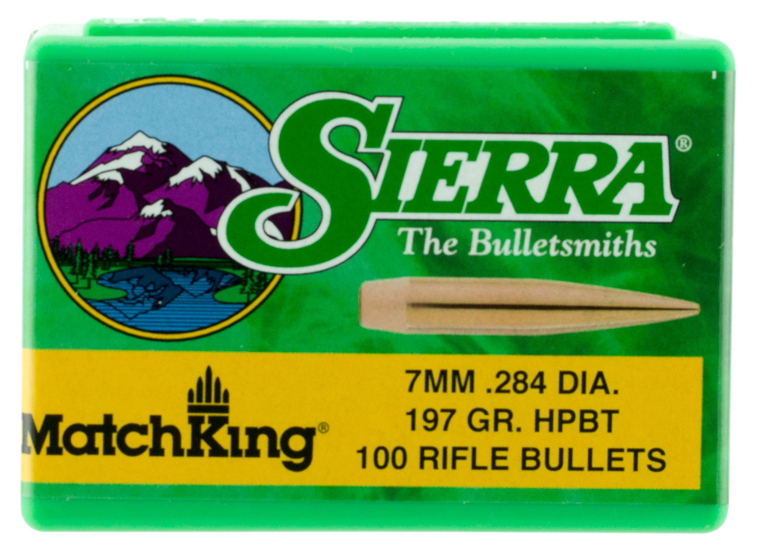 SIERRA BULLETS 7MM 284 197GR HP BT MATCH 100CT B Tactical Shop B 