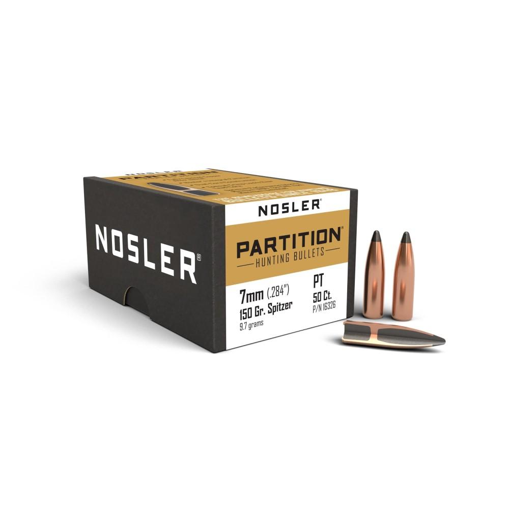 NOSLER BULLETS 7MM .284 150GR PARTITION 50CT: B Tactical Shop: B